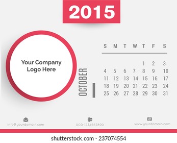 Vector Calender for new year.