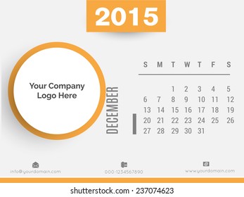 Vector Calender for new year.
