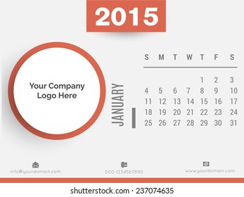 Vector Calender for new year.