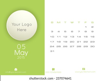 Vector Calender for new year.