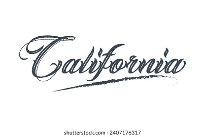 Vector california text typography design for tshirt hoodie baseball cap jacket and other uses vector	