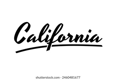 Vektorgrafik California Text Typografie Design für Tshirt Hoodie Baseball Cap Jacke und andere Verwendungen Vektorgrafik