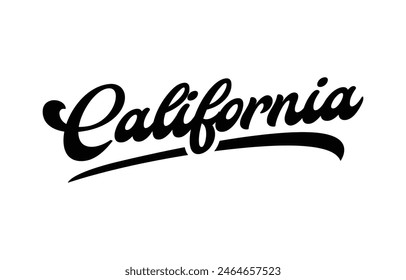 Vector california text typography design for tshirt hoodie baseball cap jacket and other uses vector