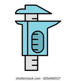  Vector Caliper Filled Outline Icon Design
