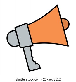 Vector Call To Action Filled Outline Icon Design
