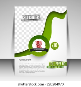 Vector Call center and Technology Consulting, flyer, brochure can be use for publishing, print and presentation.