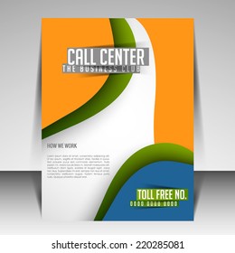 Vector Call center and Technology Consulting, flyer, brochure can be use for publishing, print and presentation.