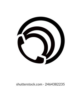 Vector de llamada para aplicaciones móviles y en línea. icono del teléfono; signo y símbolo del teléfono; Ponte en contacto con nosotros

