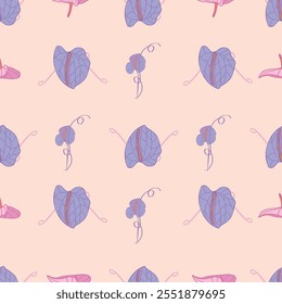 Vector Calla Lily Seamless Pattern for textiles, wallpapers and elegant designs