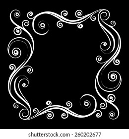 vector calligraphic frame