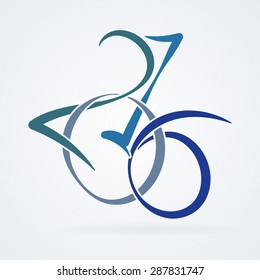 Vector calligraphic inscription to a new 2016