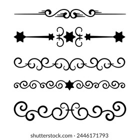 Vector calligraphic and ornament design