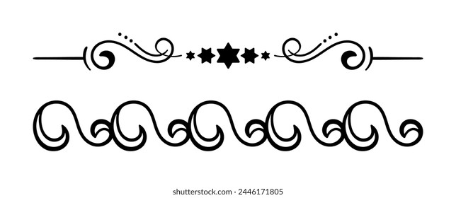 Vector calligraphic and ornament design