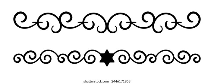 Vector calligraphic and ornament design