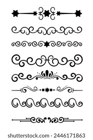 Vector calligraphic and ornament design
