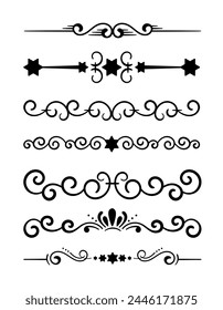 Vector calligraphic and ornament design