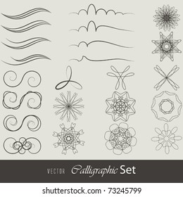 Vector Calligraphic Set