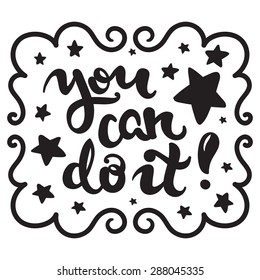 Vector calligraphy. Hand drawn lettering poster. Vintage typography card.