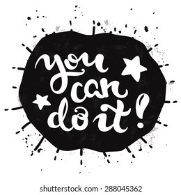 Vector calligraphy. Hand drawn lettering poster. Vintage typography card.