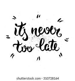 Vector calligraphy. Hand drawn lettering poster. Vintage typography card.