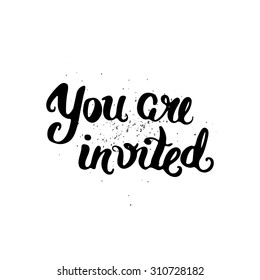 Vector calligraphy. Hand drawn lettering poster. Vintage typography card.