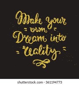 Vector calligraphy. Hand drawn lettering poster. Vintage typography card.