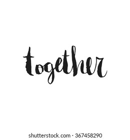 Vector calligraphy. Hand drawn lettering poster. Vintage typography card.