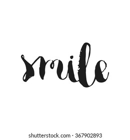 Vector calligraphy. Hand drawn lettering poster. Vintage typography card.