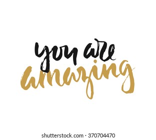 Vector calligraphy. Hand drawn lettering poster. Vintage typography card.