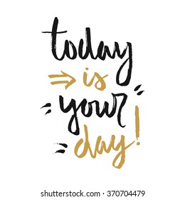Vector calligraphy. Hand drawn lettering poster. Vintage typography card.