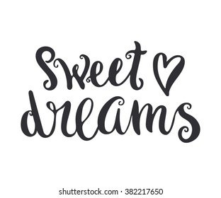 Vector calligraphy. Hand drawn lettering poster. Vintage typography card.