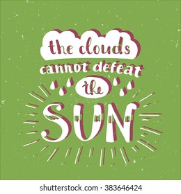 Vector calligraphy. Hand drawn lettering poster. Vintage typography card.