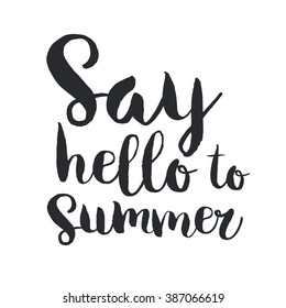 Vector calligraphy. Hand drawn lettering poster. Vintage typography card.
