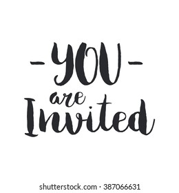 Vector calligraphy. Hand drawn lettering poster. Vintage typography card.