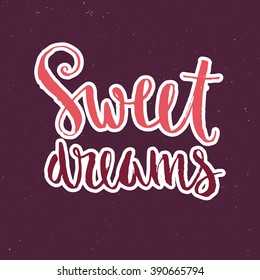 Vector calligraphy. Hand drawn lettering poster. Vintage typography card.
