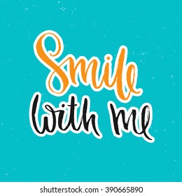 Vector calligraphy. Hand drawn lettering poster. Vintage typography card.
