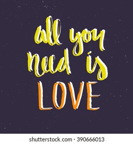 Vector calligraphy. Hand drawn lettering poster. Vintage typography card.