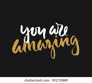 Vector calligraphy. Hand drawn lettering poster. Vintage typography card.