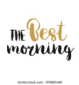 Vector calligraphy. Hand drawn lettering poster. Vintage typography card.