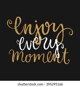 Vector calligraphy. Hand drawn lettering poster. Vintage typography card.