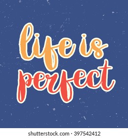 Vector calligraphy. Hand drawn lettering poster. Vintage typography card.