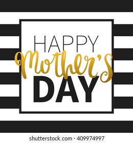 Vector calligraphy. Hand drawn lettering poster. Vintage typography card. Happy mothers day.