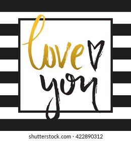 Vector calligraphy. Hand drawn lettering poster. Vintage typography card. Romantic theme.