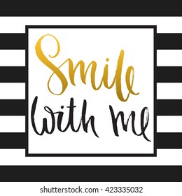 Vector calligraphy. Hand drawn lettering poster. Vintage typography card.