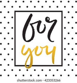 Vector calligraphy. Hand drawn lettering poster. Vintage typography card.