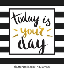 Vector calligraphy. Hand drawn lettering poster. Vintage typography card.