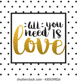 Vector calligraphy. Hand drawn lettering poster. Vintage typography card. Romantic theme.