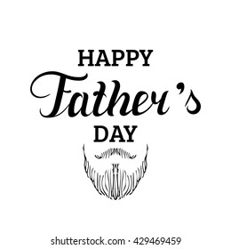 Vector calligraphy Happy Father's Day for greeting card, festive poster etc.