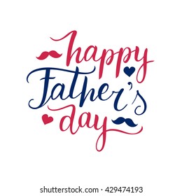 Vector calligraphy Happy Father's Day for greeting card, festive poster etc.
