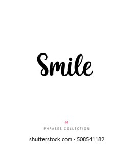 Vector calligraphy image. Hand drawn lettering poster, vintage typography card.